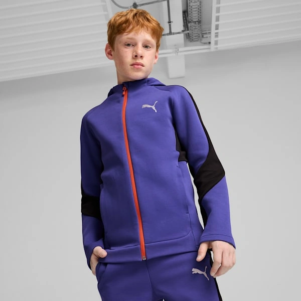 EvoStride: Puma’s Komfortable Barnehud med Full Glidelås – Perfekt for Eventyr!
