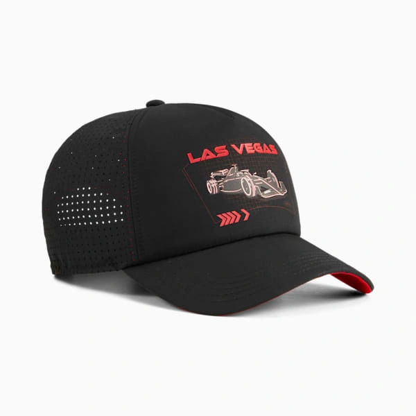 PUMA F1® Las Vegas Trucker-hatt: Skru opp stilen din med denne ikoniske capsen, klar for racing i ørkenen!
